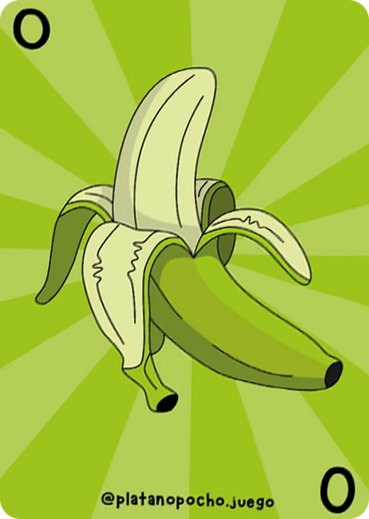 Carta de plátano verde, nivel 0